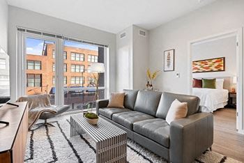 Wood Floor Living Room at 23rd Place Apartments, Chicago, IL, 60616